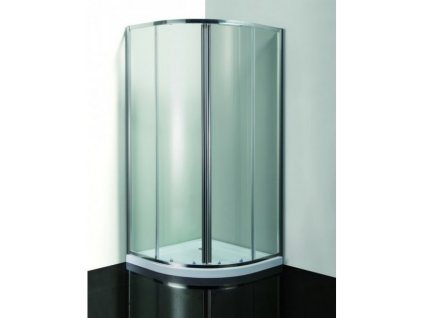 HOPA Sprchový Kout Čtvrtkruh SMART MURO 80x80 / 90x90 cm (Chrom/Čiré nebo Grape), Posuvné Dveře s Odklápěcím Systémem