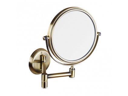 RETRO bronz: Kosmetické zrcátko oboustranné, ø 140 mm