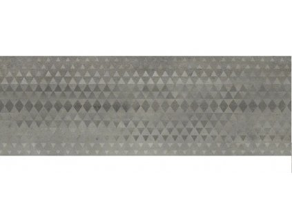 Matný reliéfní obklad šedý EBS Channel RLV Gray 30x90 cm v koupelně