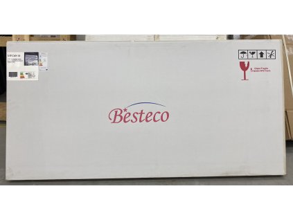 Besteco zrcadlo MILADA 140 cm s horním a spodním osvětlením MFC65-140