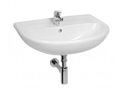 JIKA LYRA PLUS Umyvadlo H8143830001041, 1 otvor pro baterii, Bílá, 60x49 cm