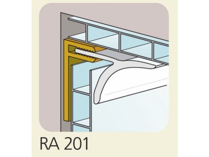 Dokončovací profil OTTOPAN - Vnitřní kulatý A201 (Varianta Barva - Hnědá)