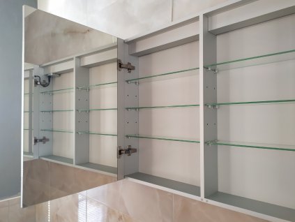 Koupelnová zrcadlová skřínka EDGE s LED osvětlením
