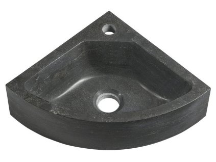 Sapho Blok Kamenné rohové umývátko 30x10x30 cm, antracit 2401-30