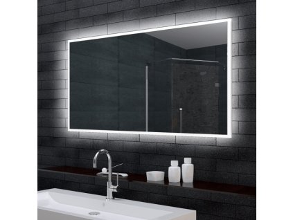 Jednoduché zrcadlo do koupelny s LED osvětlením Light 120