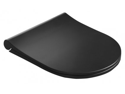SAPHO AVVA Slim WC Sedátko Černá Matná Duroplast Soft Close Easy Take 100787-110