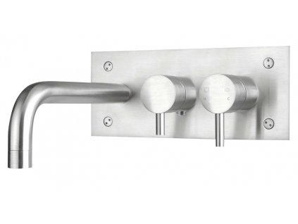 Podomítková vanová baterie SAPHO MINIMAL nerez mat pro 2 výstupy, kód MI050