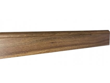 EBS Vinwood soklová lišta dub hnědý detail struktury dřeva a profilu