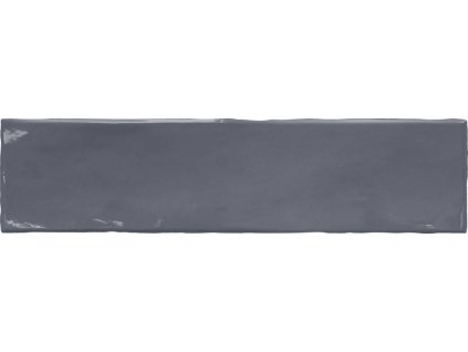 Lesklý obklad cihlička modrá Zen Indigo 7,5x30 cm v koupelně