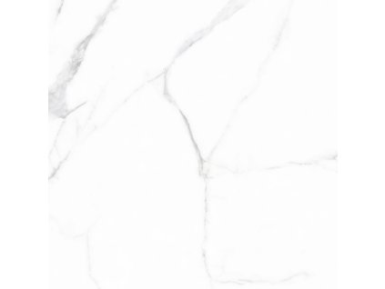 Lesklá dlažba Livorno Gris 60x60 cm imitace šedého mramoru v interiéru