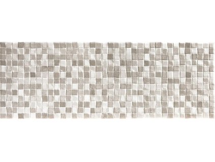 EBS Elis Dekor Marengo 25x70 cm tmavě šedý obklad s reliéfem čtverců detail struktury