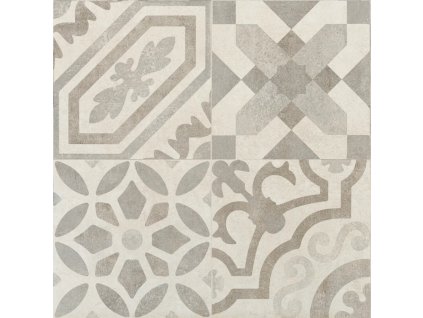 EBS Elis Beige 45x45 cm dekorativní dlažba s retro vzorem béžová matný povrch