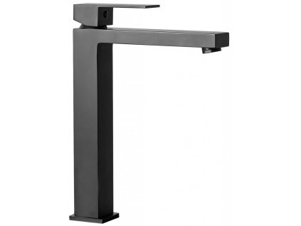 REA Venezia Vysoká Umyvadlová Baterie na Desku (Černá Matná)