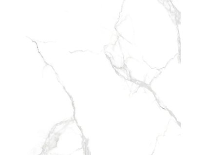 Marmix Statuario Emil 60x60 cm bílá lesklá dlažba imitace mramoru rektifikovaná detail žilkování