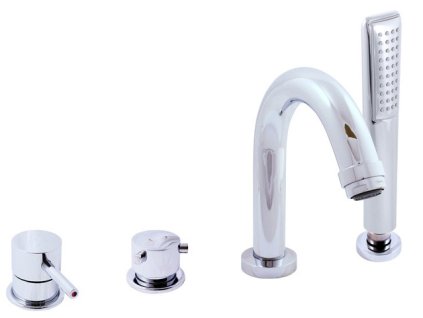 RAV SLEZÁK Páková Vanová/Sprchová Baterie SEINA, Nástěnná, Keramická Kartuše 35 mm (6 let Záruka), Rozteč 15 cm, Vyložení 11 cm, Chrom