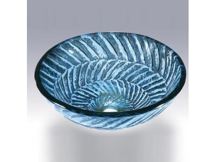 2226 sklenene umyvadlo s dekorem stromovych listku flavy