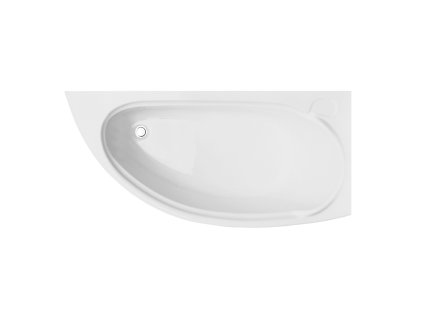 Asymetrická vana MINI (Varianta Nožičky k vaně - Bez nožiček, Rozměr vany - 150 × 70 cm, Způsob provedení - Levé)
