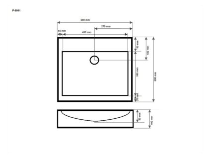 Čtvercové umyvadlo SQUARE k postavení na desku