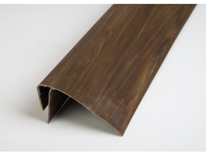 Ukončovací profil - F (Varianta Barva - Tmavé dřevo)