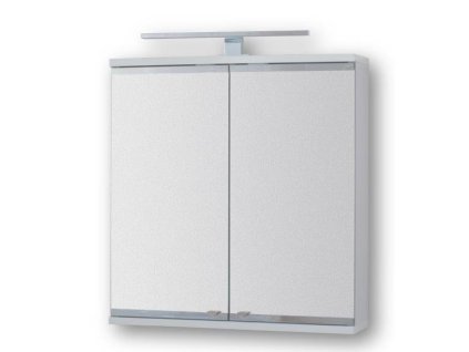 Vrchní zrcadlová skříňka ARLES s LED osvětlením (Varianta Rozměr A - 50 cm, Rozměr B - 15 cm, Rozměr C - 64 cm)