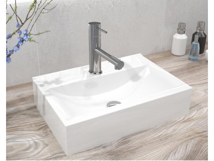 keramicke umyvadlo s prepadem a otvorem pro baterii popular 520