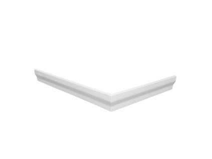 Čelní panel k vaničce z litého mramoru KERMEN - obdélník (Varianta Rozměr A - 100 cm, Rozměr B - 80 cm, Rozměr C - 10 cm, Způsob provedení - Levé)