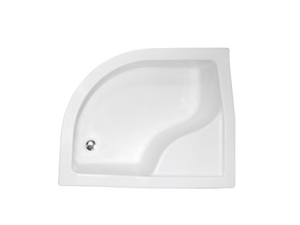 MAXI, hluboká asymetrická sprchová vanička (Varianta Rozměr A - 100 cm, Rozměr B - 80 cm, Rozměr C - 24 cm, Způsob provedení - Levé)