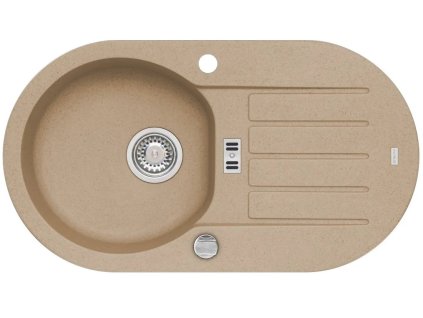 dřez granatový béžový