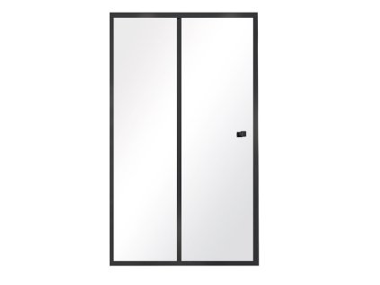 Sprchové dveře DUO SLIDE BLACK (Varianta Černá, 100 cm x 195 cm, Univerzální Levé / Pravé, Čiré bezpečnostní sklo 6 mm)
