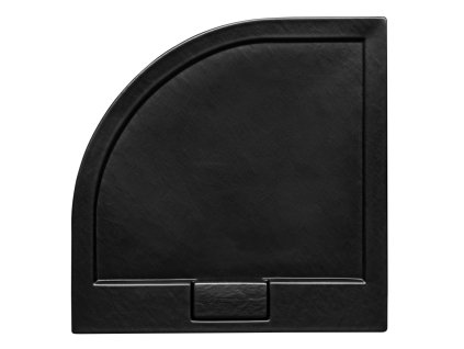 Čtvrtkruhová sprchová vanička AXIM - STONE EFFECT (Varianta Barva - Stone efect, Rozměr B - 80 cm, Rozměr C - 80 cm)