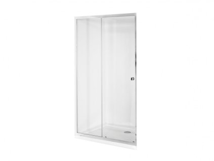 Sprchové dveře DUO SLIDE (Varianta Chrom/Leštěný hliník, 100 cm x 195 cm, Univerzální Levé / Pravé, Čiré bezpečnostní sklo 6 mm)