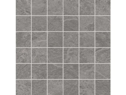 RAKO Core DDM05874 šedá mozaika 30x30 cm středně šedá imitace betonu do sprchy detail
