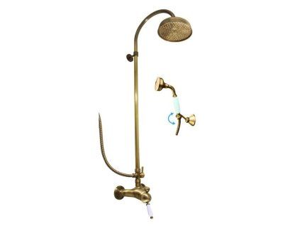 labe sprchovy system s vodovodni baterii stara mosaz bronz 5