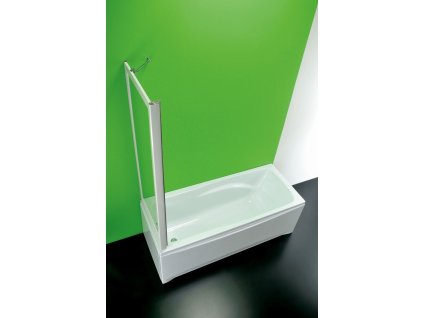 Vanová zástěna SOPRAVASCA FISSA MA (Varianta Barva rámu - Bílá, Rozměr A - 70 cm, Směr zavírání - Univerzální Levé / Pravé, Výplň - Polystyrol 2,2 mm (acrilico))