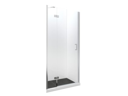 Bezrámové sprchové dveře VIVA 195D (Varianta Barva rámu - Chrom/Leštěný hliník, 100 cm x 195 cm, Levé (SX), Čiré bezpečnostní sklo - 8 mm)