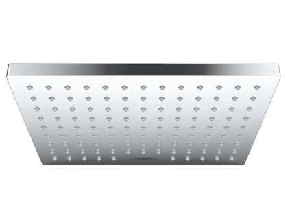 HANSGROHE Hlavová Sprcha VERNIS SHAPE 23 x 17 cm, Hranatá, 1 Proud RAIN, Barva Černá Matná / Chrom Lesklý