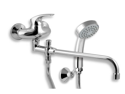 NOVASERVIS Vanová Páková Baterie METALIA 57 (Chrom Lesklý),Nástěnná