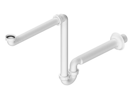 BRUCKNER Umyvadlový sifon, šetřící místo, 5/4", DN32, bílá (151.127.0)