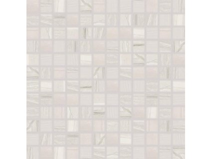 RAKO Boa WDM0U526 světle šedá matná mozaika 30x30 cm imitace mramoru detail