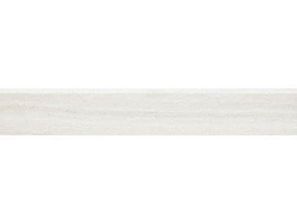 RAKO Alba DSAS4730 sokl slonová kost 9,5x60 cm detail imitace travertinu a zaoblené hrany