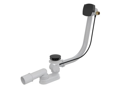 vanový sifon s napouštěním black