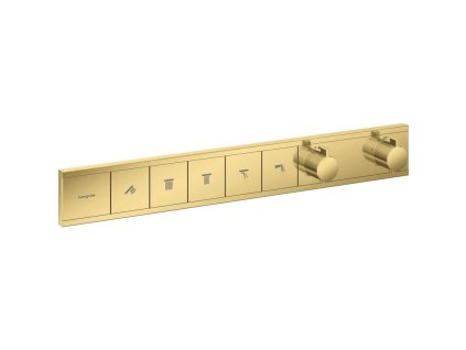 Hansgrohe RainSelect luxusní podomítkový termostat pro 5 výstupů s ovládacími tlačítky Select