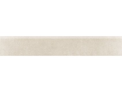 RAKO Rebel DSAS3743 béžový rektifikovaný sokl 60x7 cm detail zaoblené hrany a textury betonu