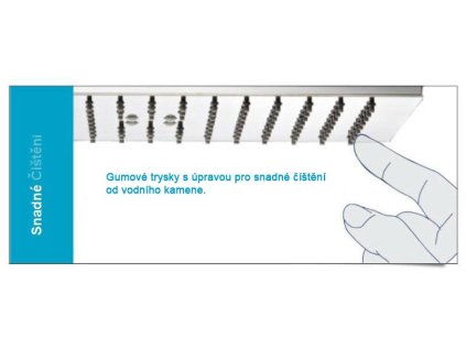 Sprchový sloup GINKO k napojení na baterií se sprchovou hlavou a ruční sprchou sprchová hlava slim nerez 300x300mm