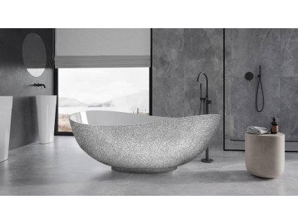 volne stojici vana siya glam stribrna