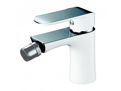 BESTECO Páková Bidetová Baterie ELISA, Stojánková s Výpustí, Kloubový Perlátor, Výška 13,5 cm, Vyložení 10,5 cm, Chrom