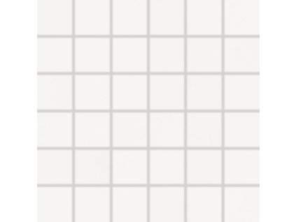 RAKO Blend WDM06805 bílá mozaika 5x5 cm detail světlého kamenného povrchu