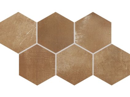 rako via dekor hněda 37x21