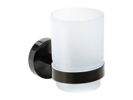 Držák kartáčků, sklo (Varianta Barva - Hematit)