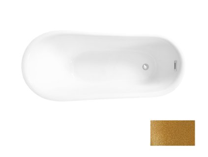 volne stojici vana calima glam zlata